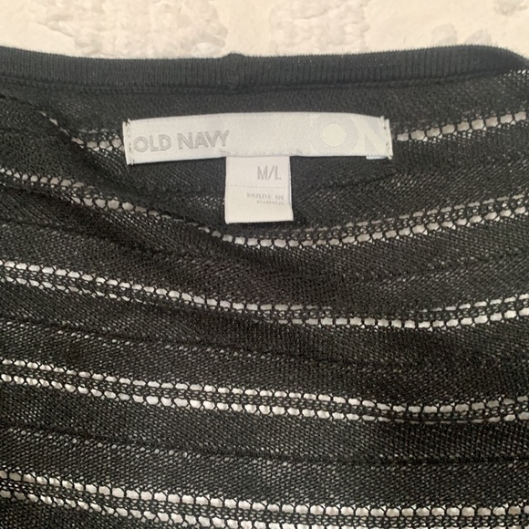 Old Navy black sheer sweater - Picture 2 of 4